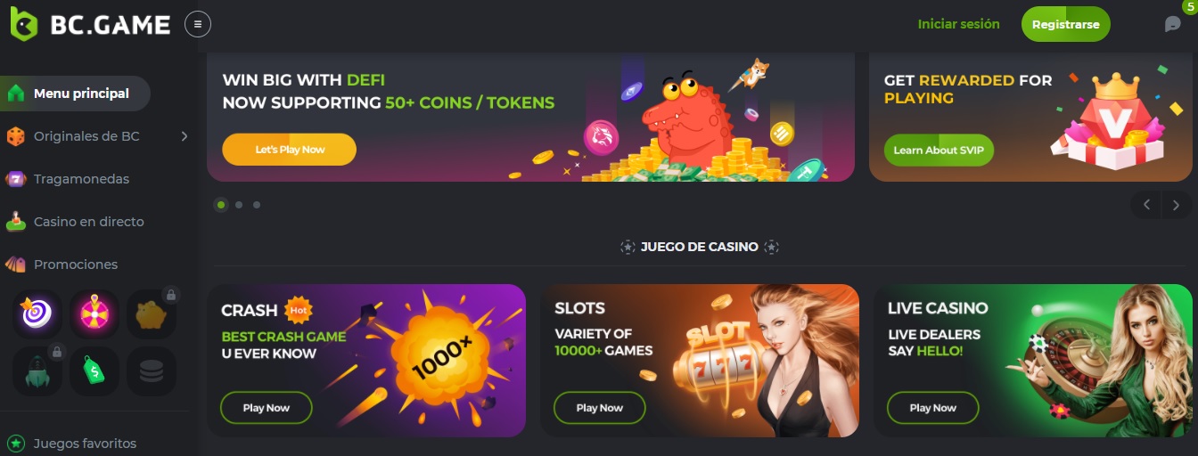 BC.Game Casino de cryptos en el peru